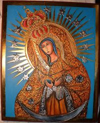 Nr.477. Matka Boża Ostrobramska-wym.50-40cm